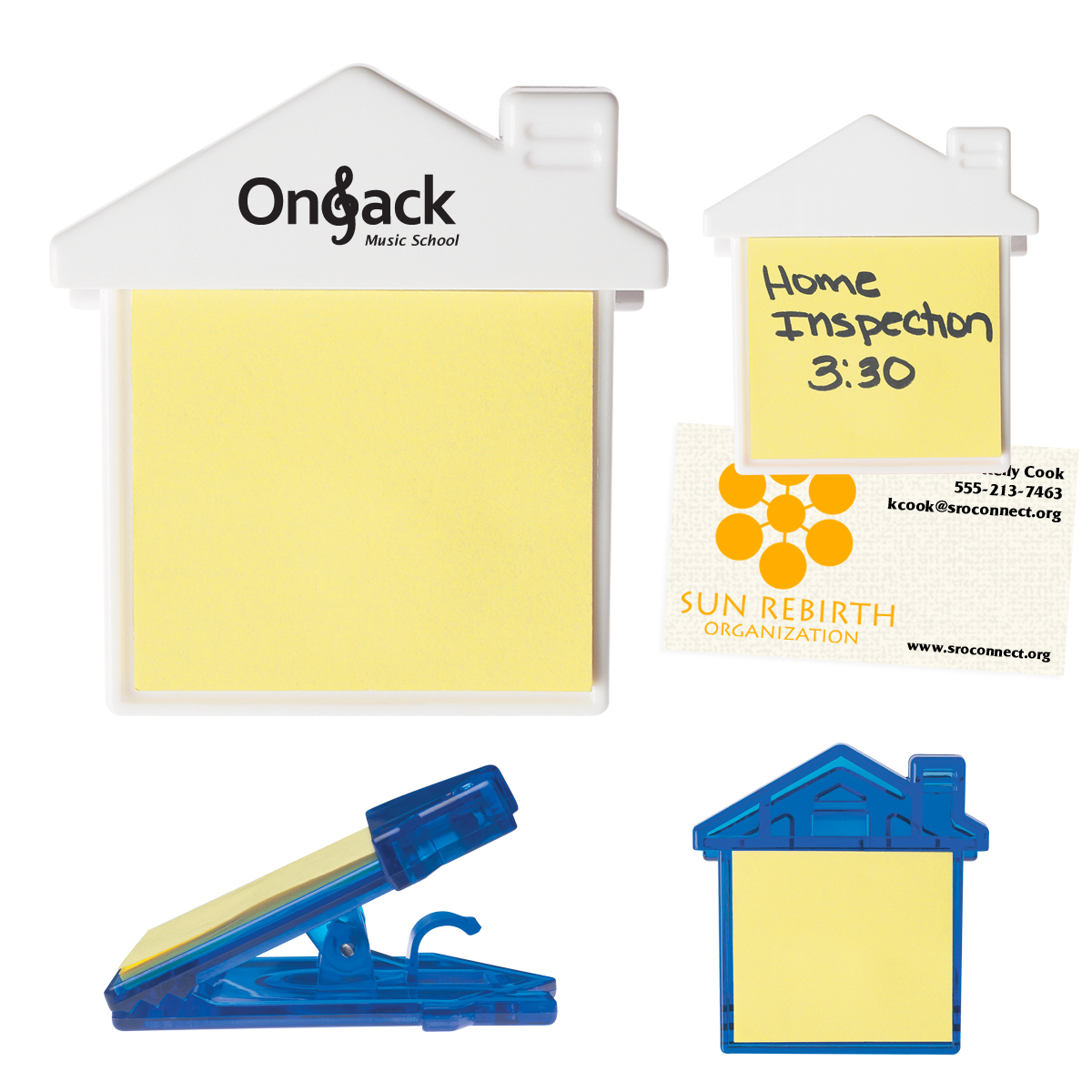 House Clip With Sticky Notes 1