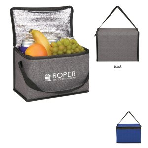 Heathered Non-woven Cooler Lunch Bag 1 Heathered Non-woven Cooler Lunch Bag 1