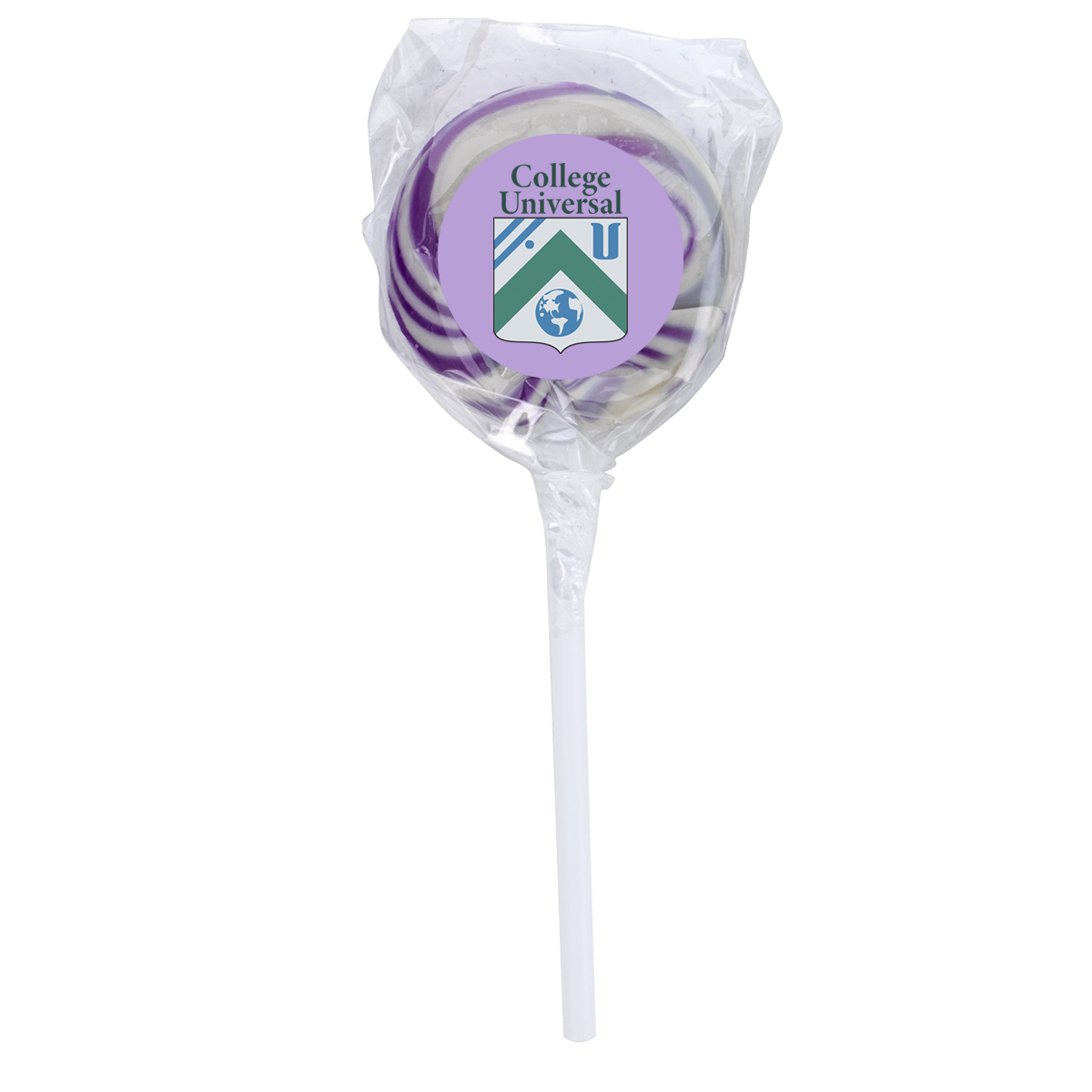 Swirl Lollipop With Round Label 1