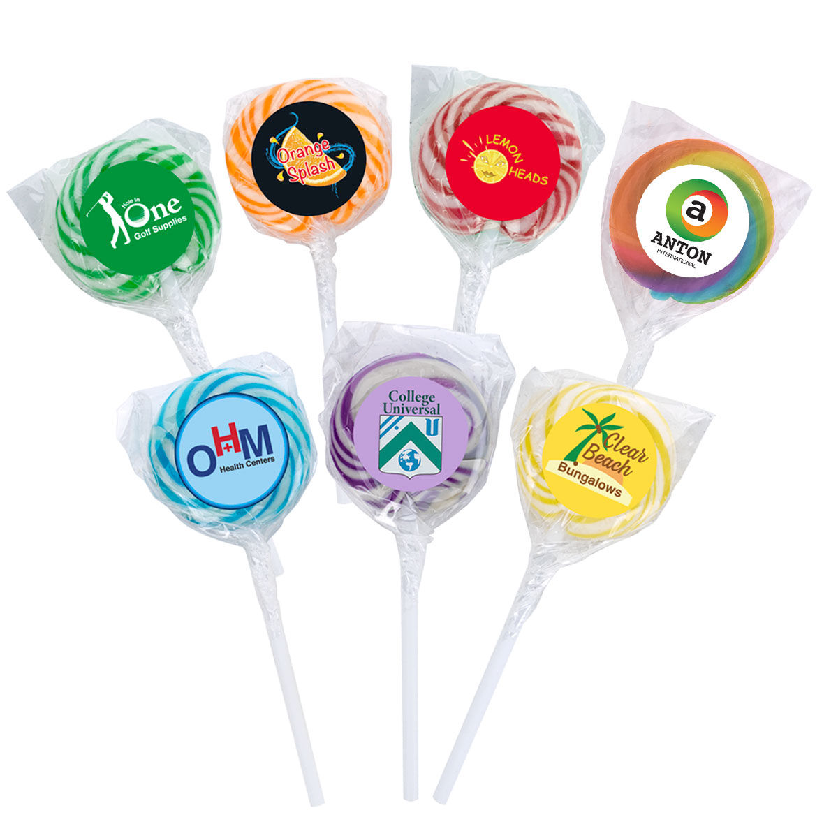 Swirl Lollipop With Round Label 1