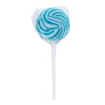 Swirl Lollipop With Round Label - SWIRLPOP1 BLUWHT Swirl Lollipop With Round Label - SWIRLPOP1 BLUWHT