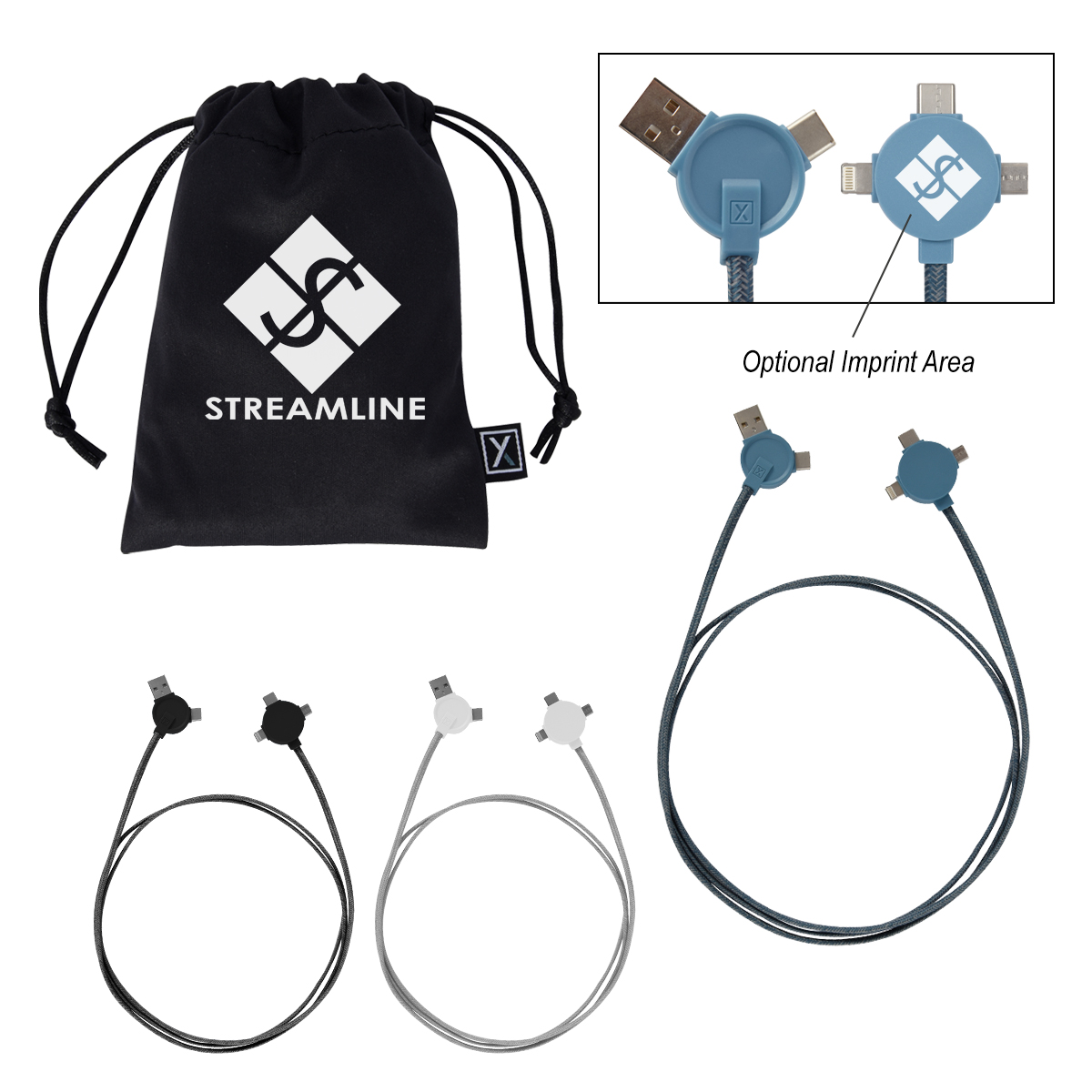5' 3-in-1 Lithium Cc - Charging Cable 1