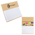 Desktop Notepad And Organizer - 55235 NAT Silkscreen Desktop Notepad And Organizer - 55235 NAT Silkscreen