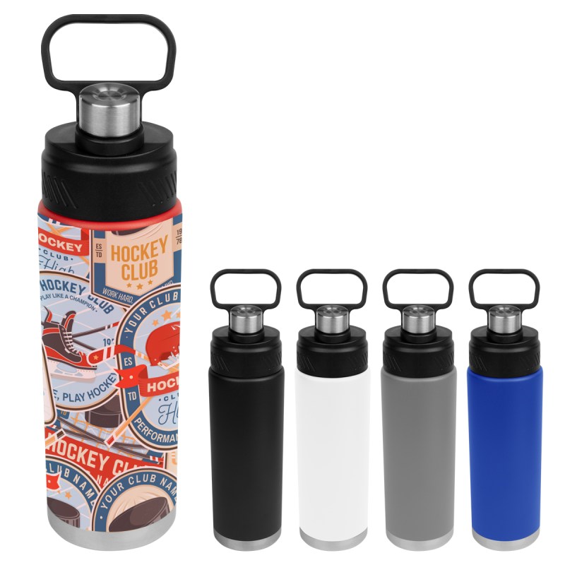 24 Oz. Full Color Stainless Steel Leighton Bottle 1 24 Oz. Full Color Stainless Steel Leighton Bottle 1