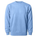 Independent Trading Company Unisex Midweight Pigment Dyed Crew Neck - PRM3500 PINK Independent Trading Company Unisex Midweight Pigment Dyed Crew Neck - PRM3500 PINK