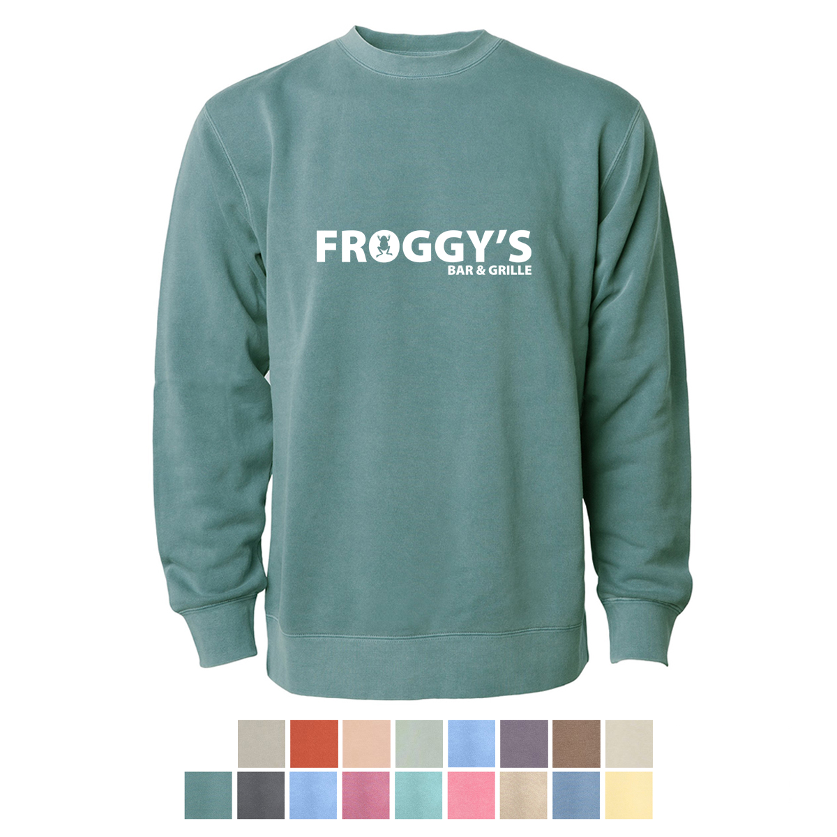 Independent Trading Company Unisex Midweight Pigment Dyed Crew Neck 1
