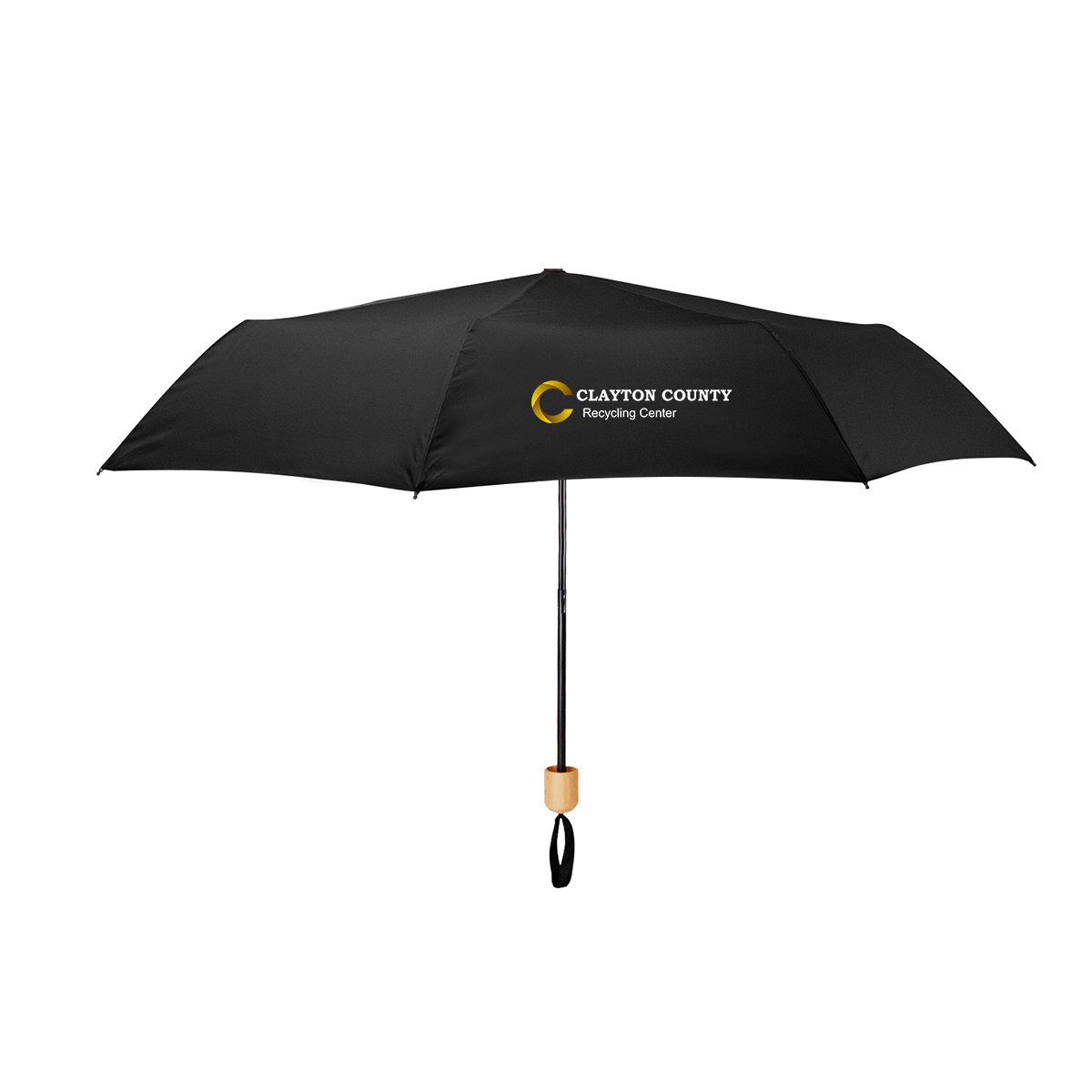 41" Arc Umbrella With 100% Rpet Canopy & Bamboo Handle 1