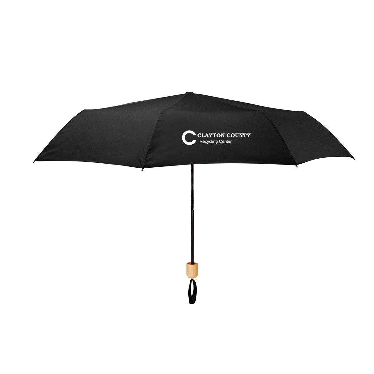 41" Arc Umbrella With 100% Rpet Canopy & Bamboo Handle 1