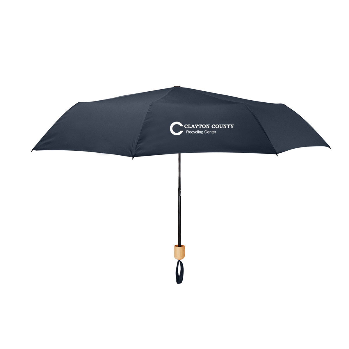 41" Arc Umbrella With 100% Rpet Canopy & Bamboo Handle 1