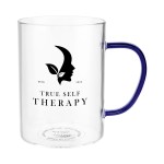 13.5 Oz. Hue Glass Mug - 6064 BLU Silkscreen 13.5 Oz. Hue Glass Mug - 6064 BLU Silkscreen
