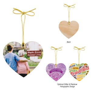 Wood Ornament - Heart 1 Wood Ornament - Heart 1