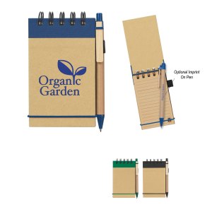 Eco-inspired Spiral Jotter & Pen 1 Eco-inspired Spiral Jotter & Pen 1