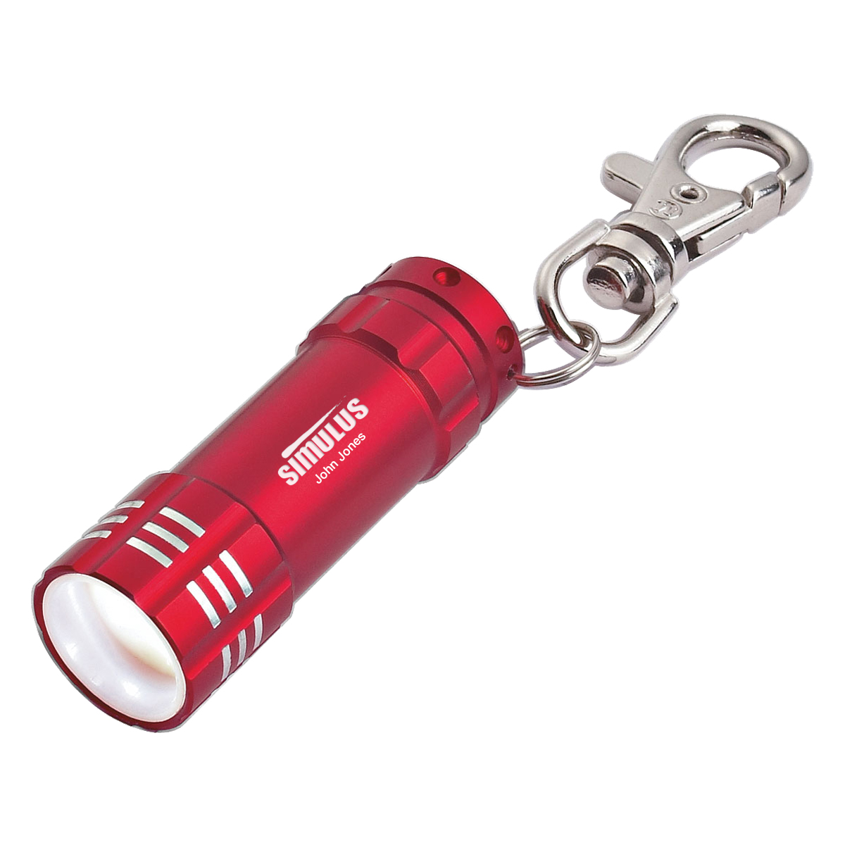 Mini Aluminum Led Flashlight With Key Clip 1