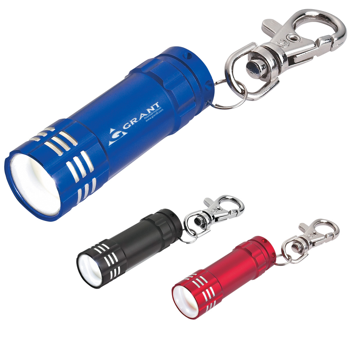 Mini Aluminum Led Flashlight With Key Clip 1