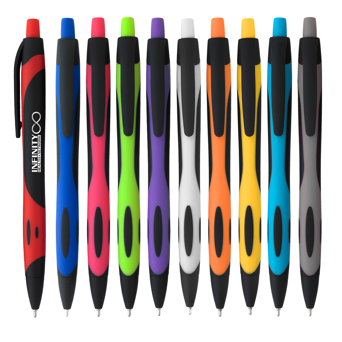 Two-tone Sleek Write Rubberized Pen 1