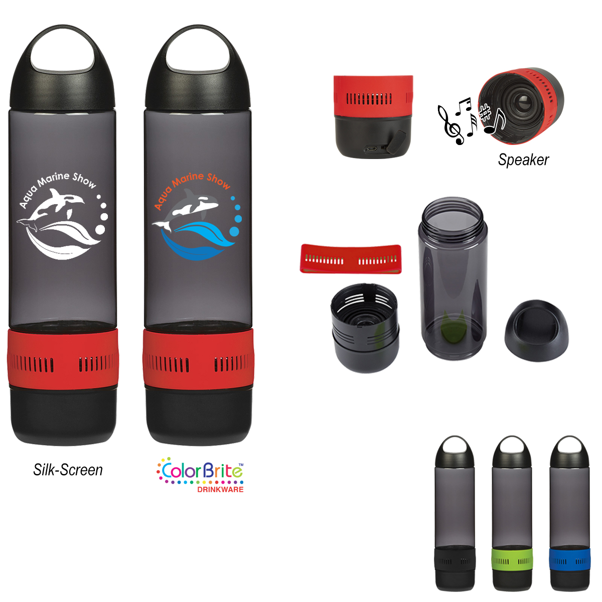 16 Oz. Tritan™ Rumble Bottle With Speaker 1