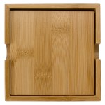 Bamboo Coaster Set - 2209 NAT Blank Bamboo Coaster Set - 2209 NAT Blank