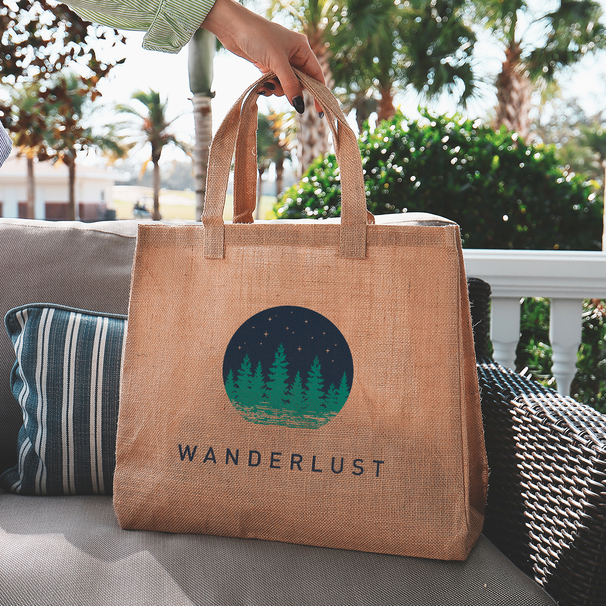 Juliet Jute Tote Bag 1
