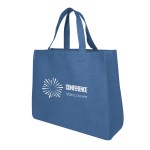 Juliet Jute Tote Bag - 30059 BLU Silkscreen Juliet Jute Tote Bag - 30059 BLU Silkscreen