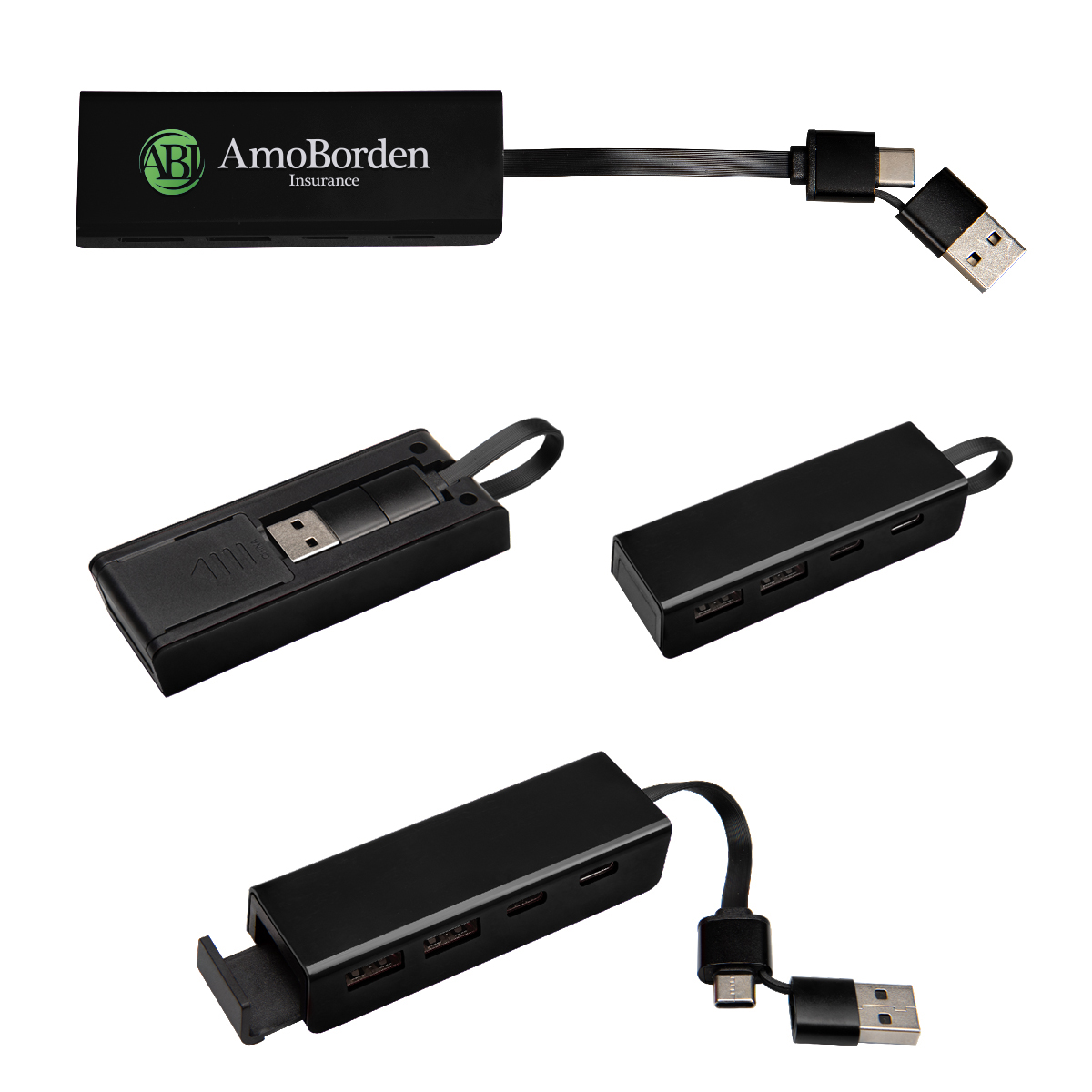 Rabs Type-c & Usb Hub With Phone Stand 1