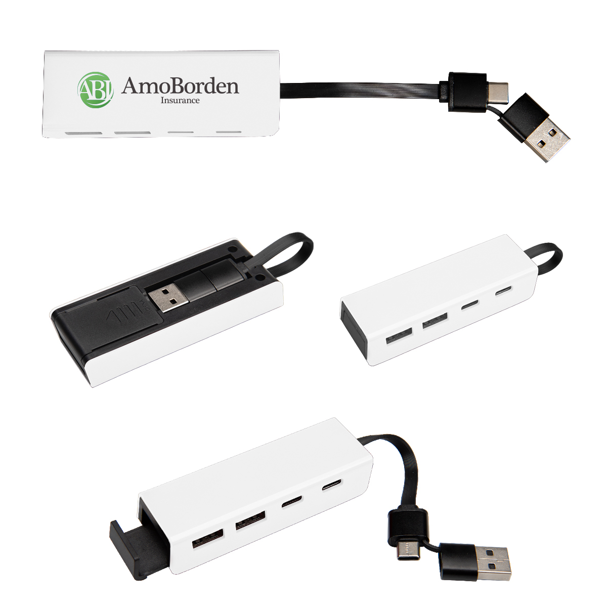 Rabs Type-c & Usb Hub With Phone Stand 1