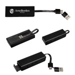 Rabs Type-c & Usb Hub With Phone Stand - 25193 BLK Silkscreen Rabs Type-c & Usb Hub With Phone Stand - 25193 BLK Silkscreen