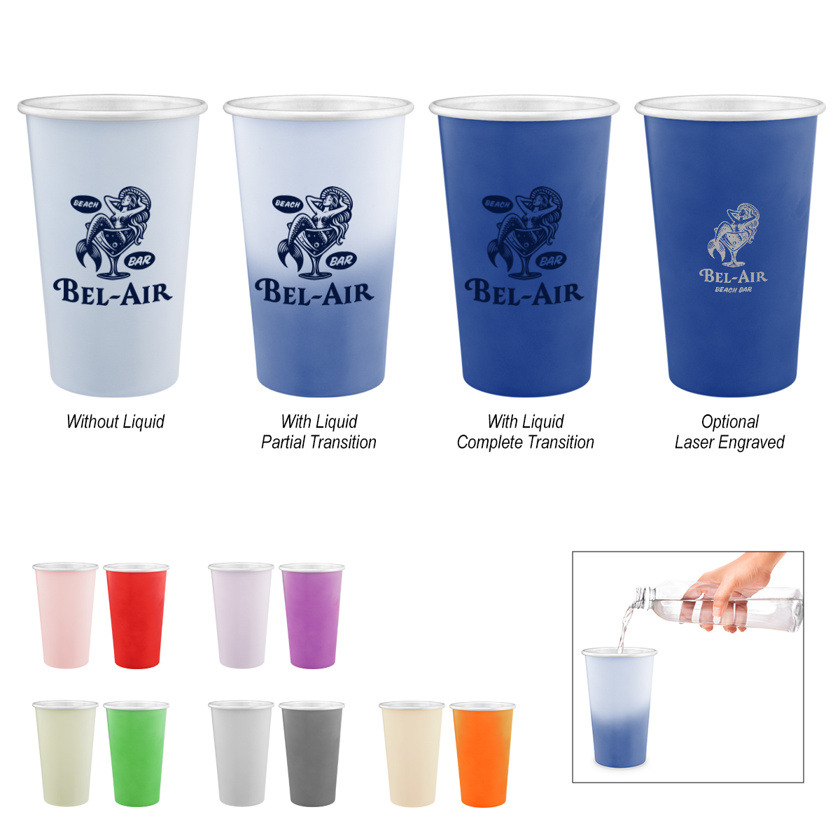 15 Oz. Color Changing Recycled Aluminum Cup 1