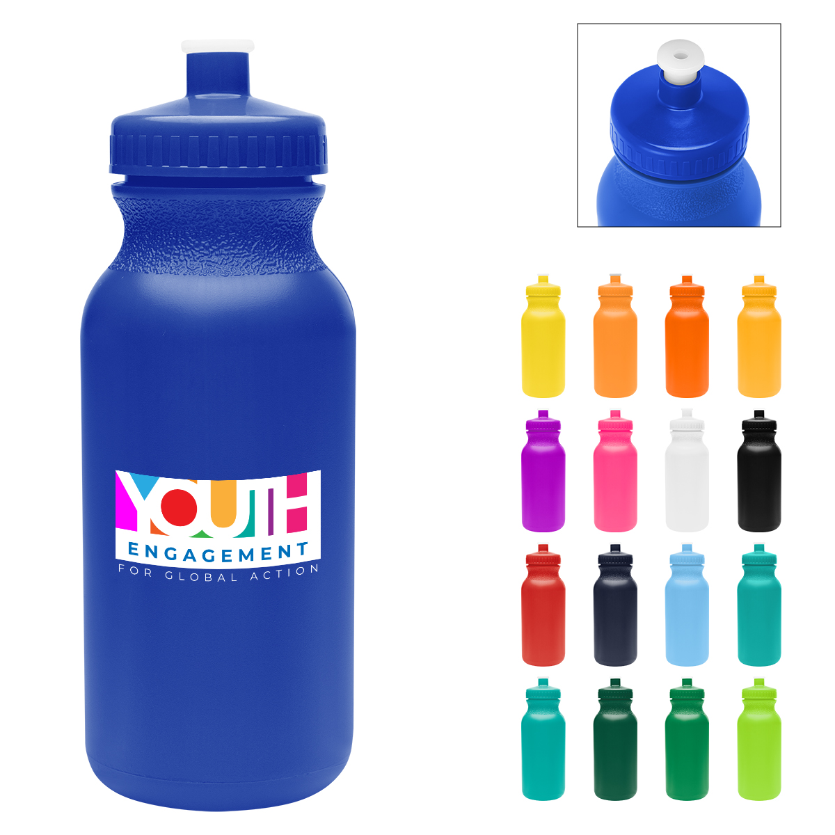 20 Oz. Full Color Thrive Bike Bottle Colors 1