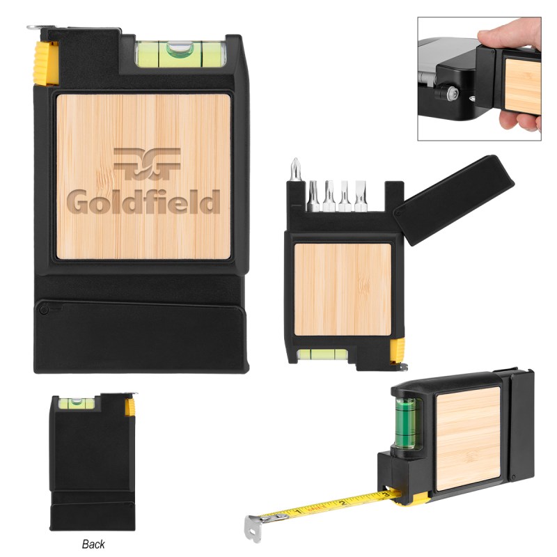 Bruce 7-in-1 Bamboo Multi-tool Tape Measure 1 Bruce 7-in-1 Bamboo Multi-tool Tape Measure 1