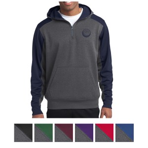 Sport-tek® Tech Fleece Colorblock 1/4-zip Hooded Sweatshirt 1 Sport-tek® Tech Fleece Colorblock 1/4-zip Hooded Sweatshirt 1