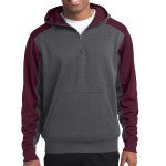 Sport-tek® Tech Fleece Colorblock 1/4-zip Hooded Sweatshirt 2 Sport-tek® Tech Fleece Colorblock 1/4-zip Hooded Sweatshirt 2