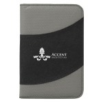 Non-woven 5" X 7" Bubble Padfolio - 6527 REDBLK Blank Non-woven 5" X 7" Bubble Padfolio - 6527 REDBLK Blank