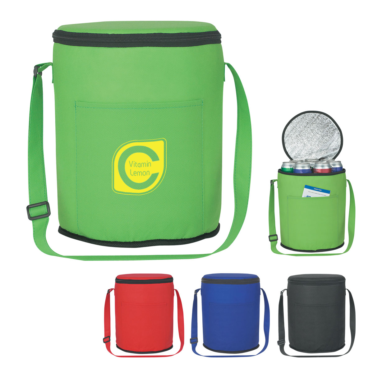 Non-woven Round Cooler Bag 1
