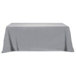 Flat Poly/cotton 3-sided Table Cover - Fits 8' Standard Table - 0XTFL38 navy Flat Poly/cotton 3-sided Table Cover - Fits 8' Standard Table - 0XTFL38 navy