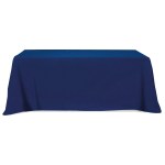 Flat Poly/cotton 3-sided Table Cover - Fits 8' Standard Table - 0XTFL38 purple Flat Poly/cotton 3-sided Table Cover - Fits 8' Standard Table - 0XTFL38 purple