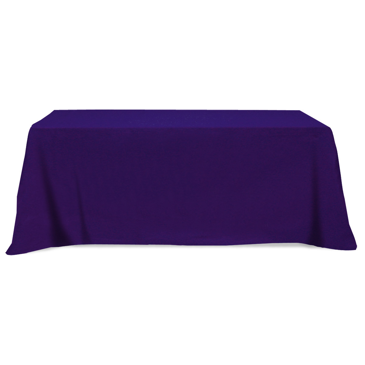 Flat Poly/cotton 3-sided Table Cover - Fits 8' Standard Table 1