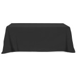 Flat Poly/cotton 3-sided Table Cover - Fits 8' Standard Table 2 Flat Poly/cotton 3-sided Table Cover - Fits 8' Standard Table 2