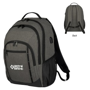 Reagan Heathered Laptop Backpack 1 Reagan Heathered Laptop Backpack 1