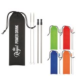 2-pack Stainless Steel Straw Kit - 5215 BLU Blank 2-pack Stainless Steel Straw Kit - 5215 BLU Blank