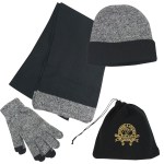 Cold Weather Set - 1144 BLKGRA Embroidery Cold Weather Set - 1144 BLKGRA Embroidery