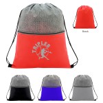 Color Basics Heathered Non-woven Drawstring Bag 1 Color Basics Heathered Non-woven Drawstring Bag 1