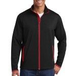 Sport-tek® Sport-wick® Stretch Contrast Full-zip Jacket - ST853 blacktruered Sport-tek® Sport-wick® Stretch Contrast Full-zip Jacket - ST853 blacktruered