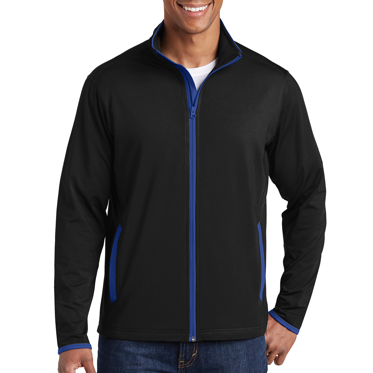 Sport-tek® Sport-wick® Stretch Contrast Full-zip Jacket 1