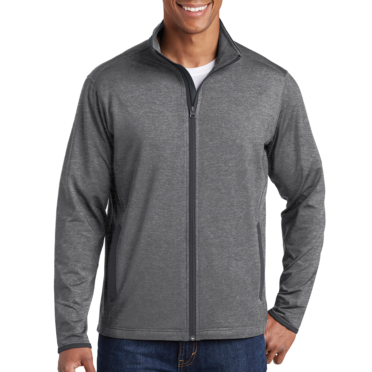 Sport-tek® Sport-wick® Stretch Contrast Full-zip Jacket 1