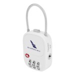 Frequent Flyer Luggage Lock - 9758 WHT Padprint Frequent Flyer Luggage Lock - 9758 WHT Padprint