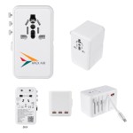 35w International Travel Adapter & Charging Cable - 25641 WHT Digibrite 35w International Travel Adapter & Charging Cable - 25641 WHT Digibrite