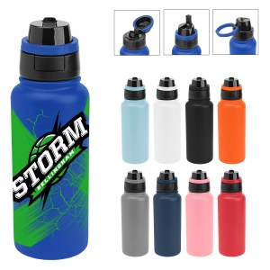 32 Oz. Full Color Pop Sip & Chug Recycled Stainless Steel Bottle 1 32 Oz. Full Color Pop Sip & Chug Recycled Stainless Steel Bottle 1