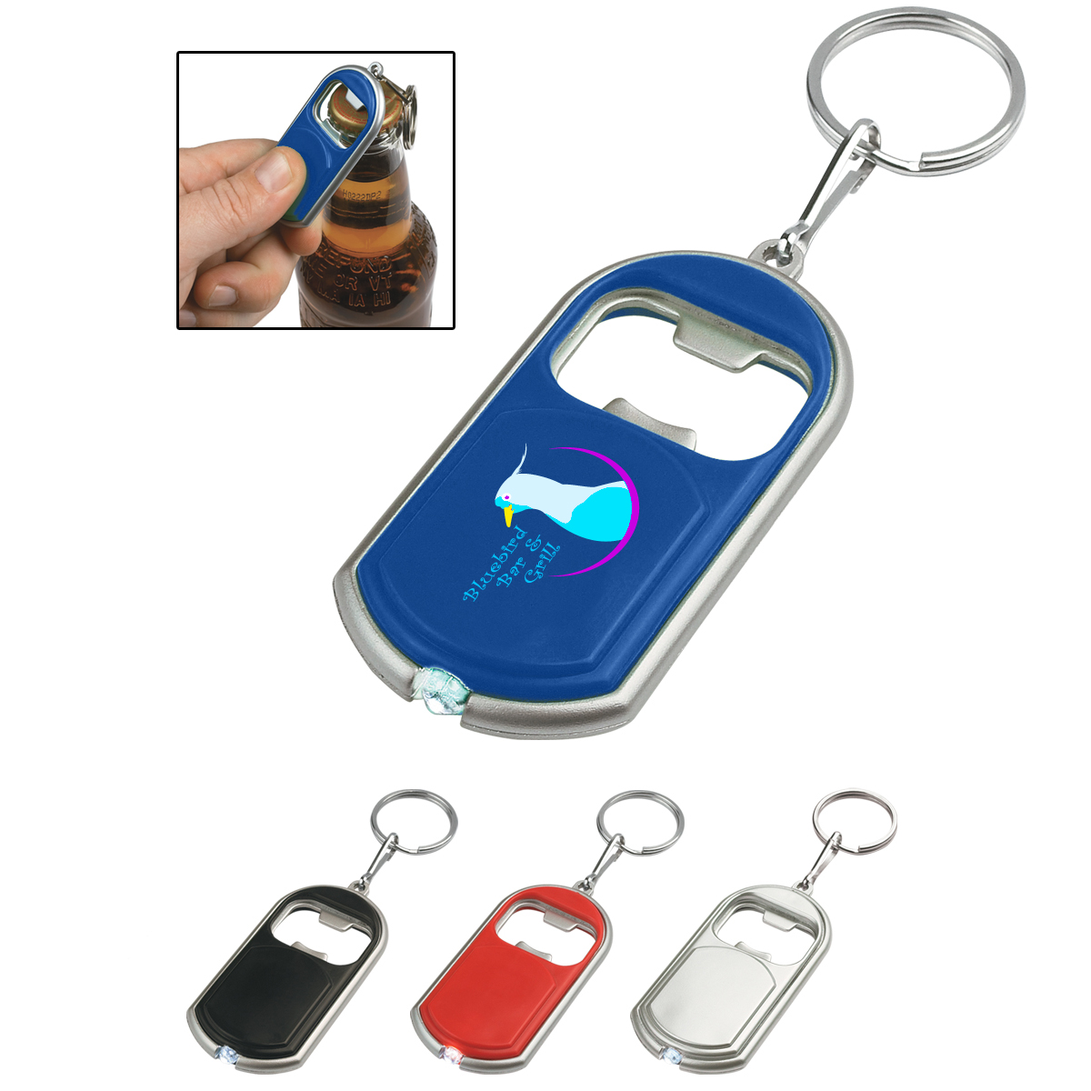 Bottle Opener Key Chain With Led Light 1