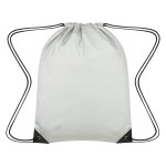 Celestial Reflective Drawstring Bag - 3843 SIL Back Celestial Reflective Drawstring Bag - 3843 SIL Back