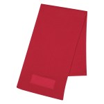 Knit Scarf With Patch - 1013 RED Colorbrite Knit Scarf With Patch - 1013 RED Colorbrite